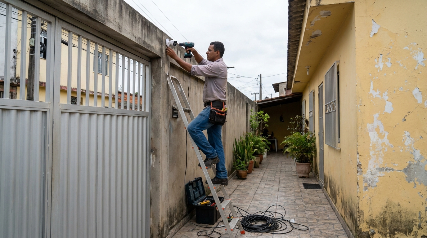 Instalacao de cameras de seguranca profissional em Guarulhos‑SP