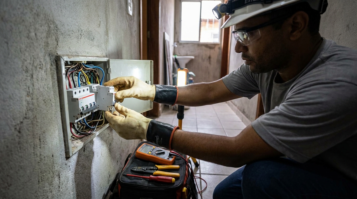 Instalacao de disjuntor profissional em Guarulhos‑SP