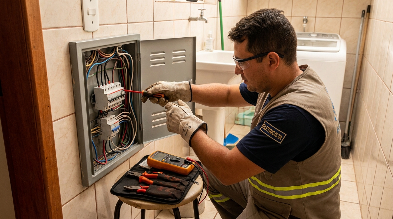 Instalacao de disjuntor residencial em Guarulhos‑SP