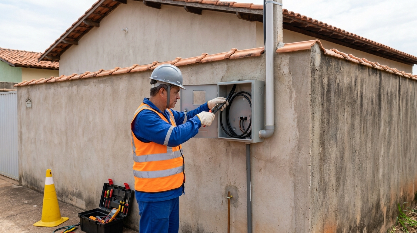 Instalacao de padrao de energia profissional em Guarulhos‑SP
