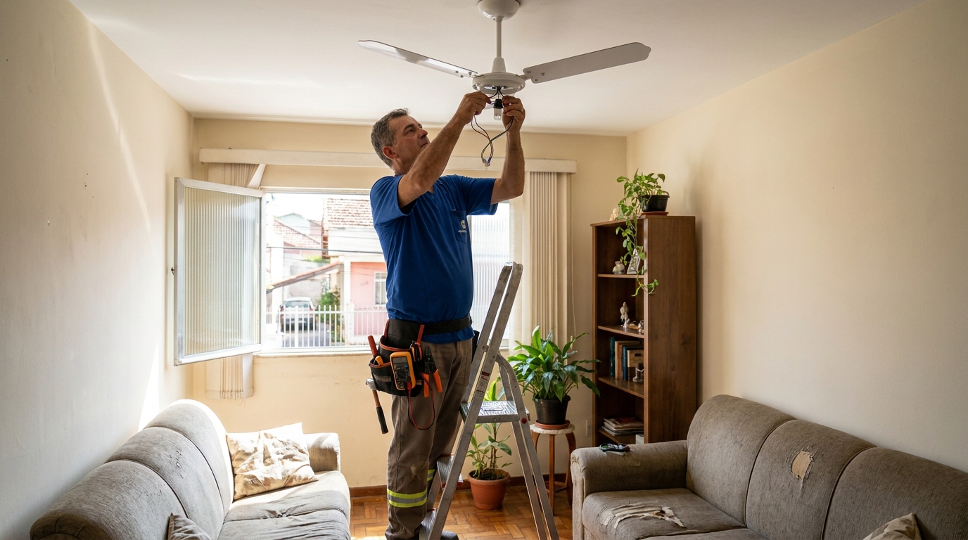 Instalacao de ventilador de teto em Guarulhos‑SP